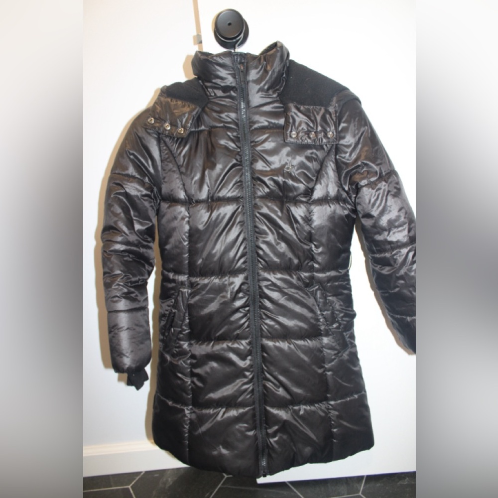 Calvin Klein Jeans Black Kids Hooded Jacket – Size M (8/10) – Small Rip